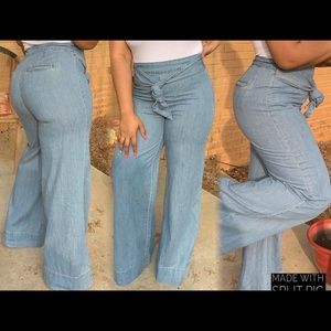 Forever 21 Wide Leg Denim Pants